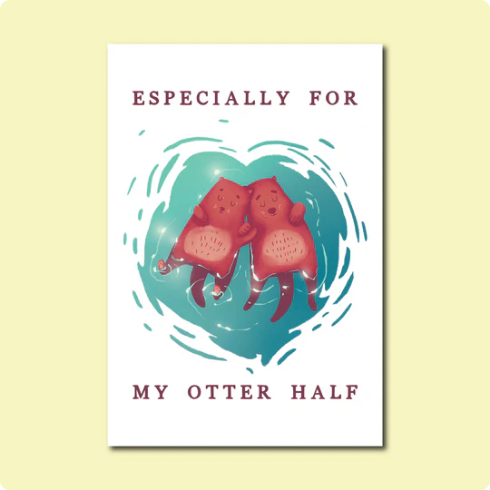 Otter Half Card Card