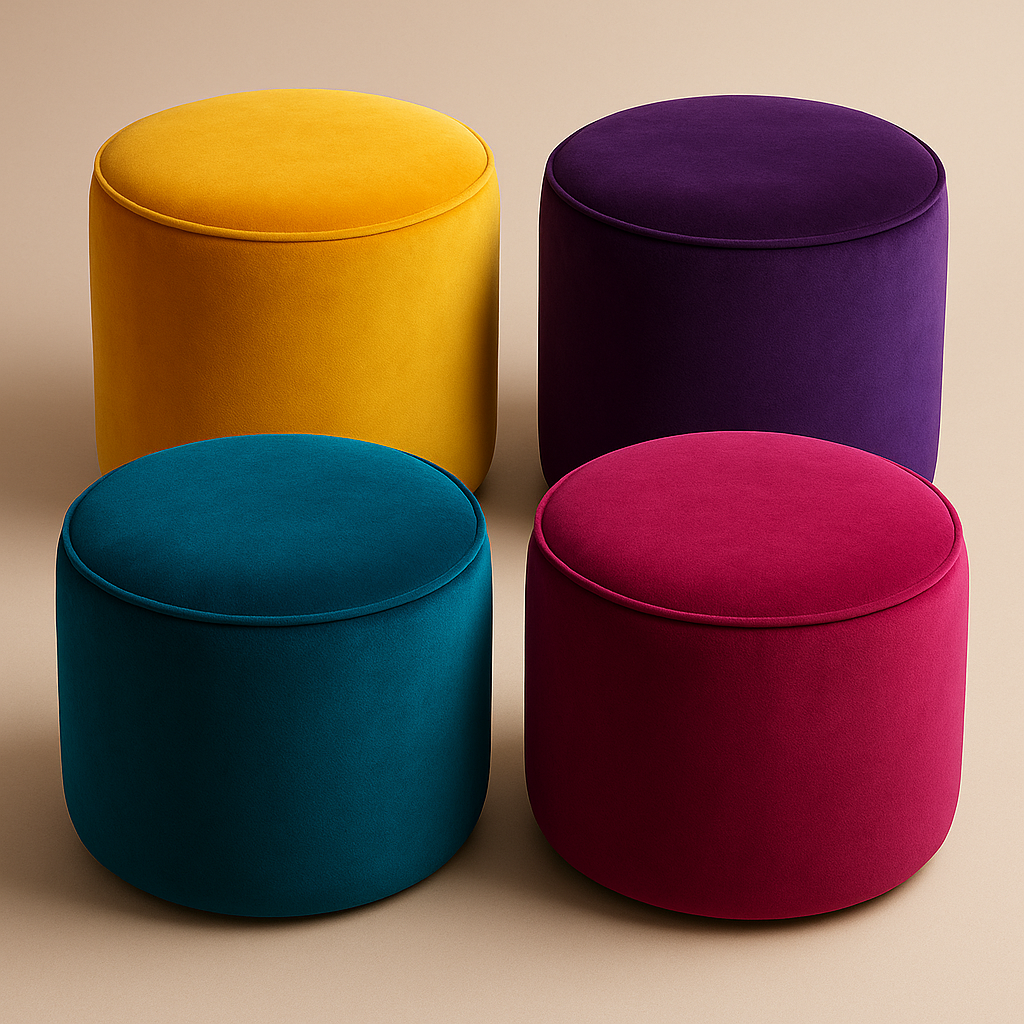Queer Lounge Velvet Poufs