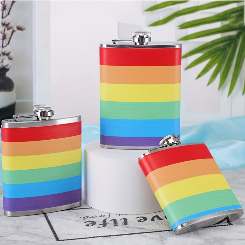 Rainbow Patch Stainless Steel Wine Bottle & Jug