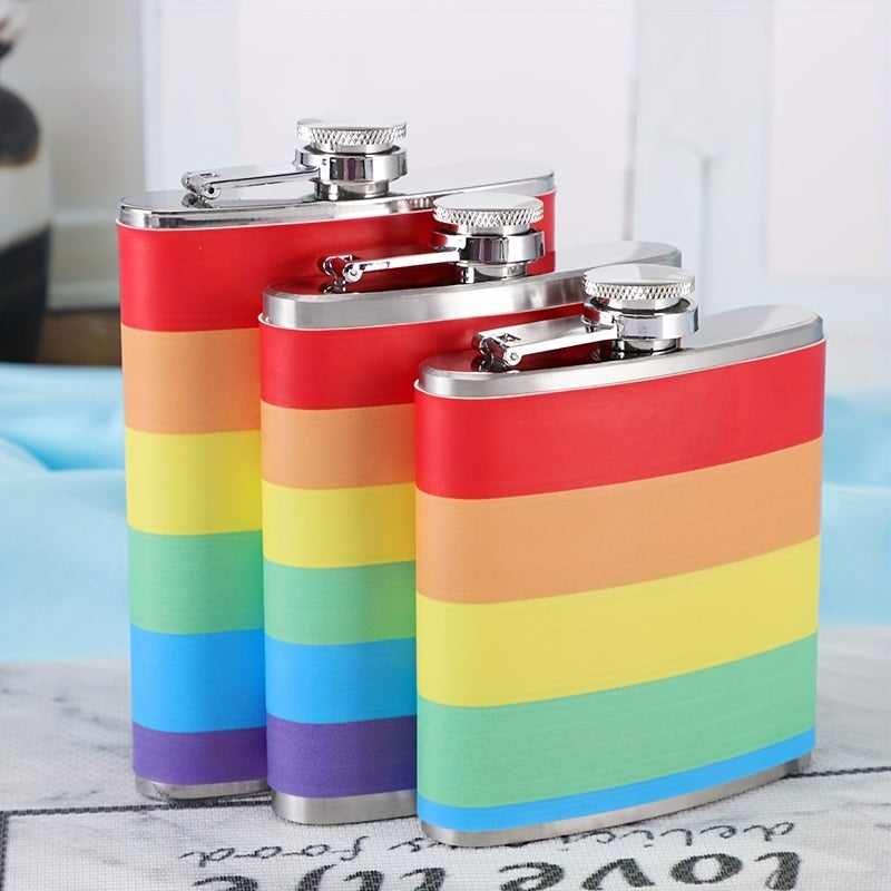 Rainbow Patch Stainless Steel Wine Bottle & Jug