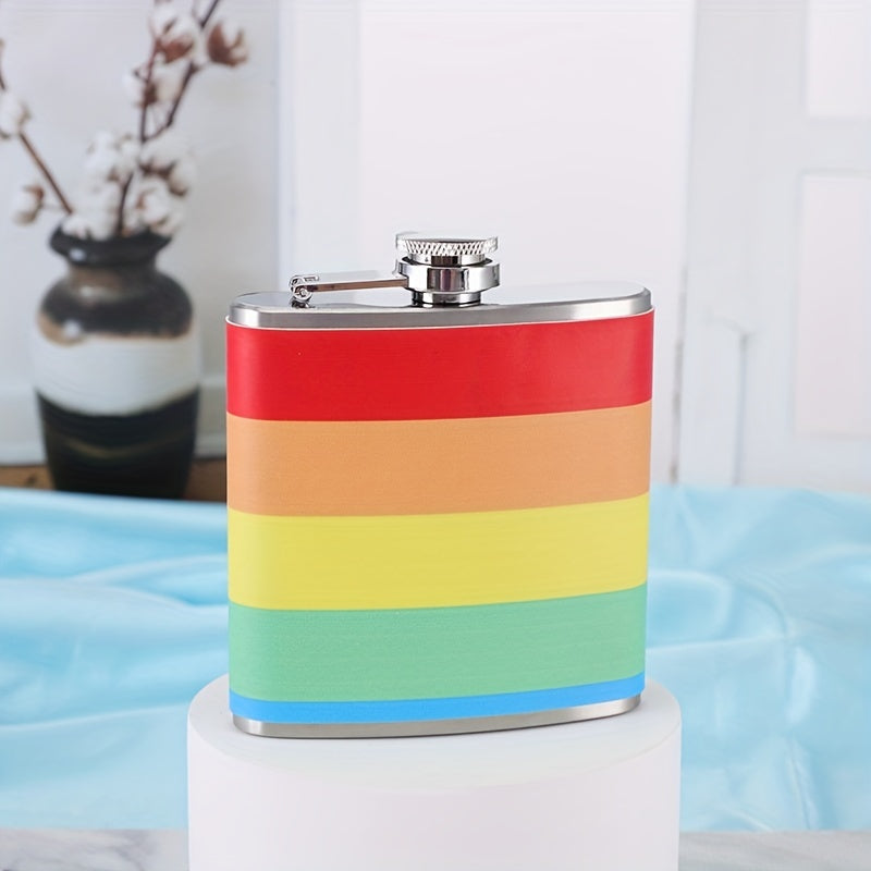 Rainbow Patch Stainless Steel Wine Bottle & Jug